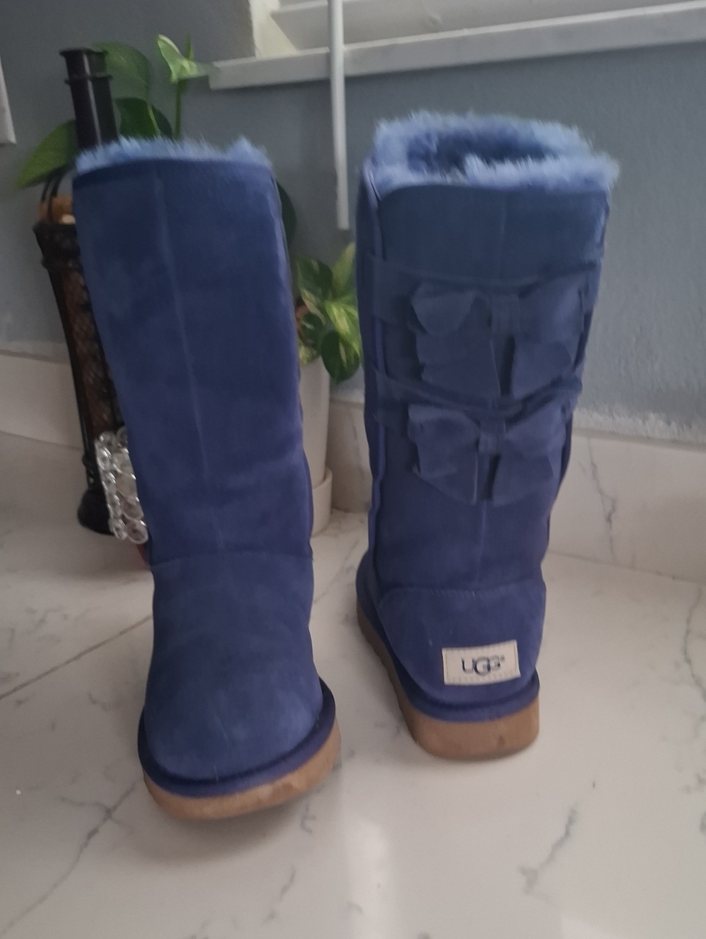 UGG Classic Tall Sheepskin Boots in Blue